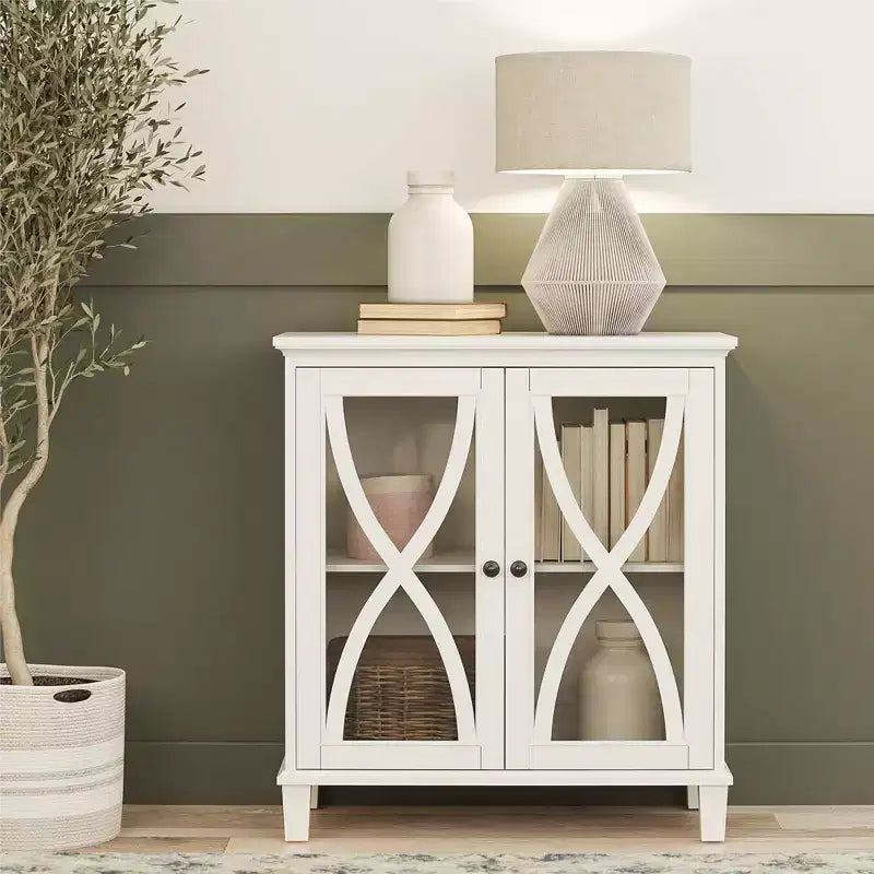 Accent Cabinet with Glass Doors