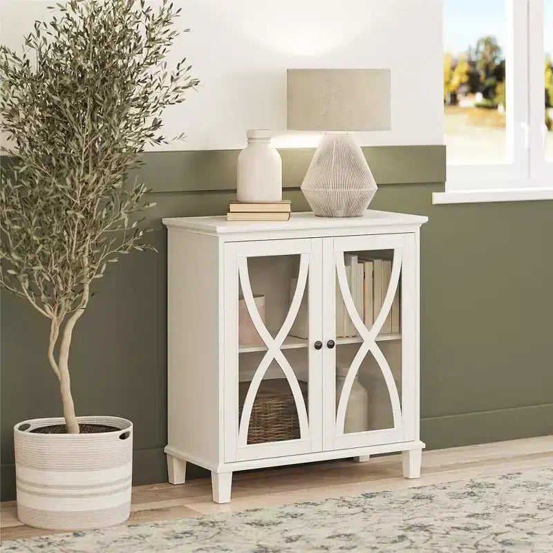 Accent Cabinet with Glass Doors