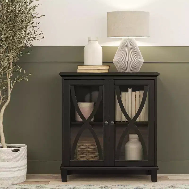 Accent Cabinet with Glass Doors