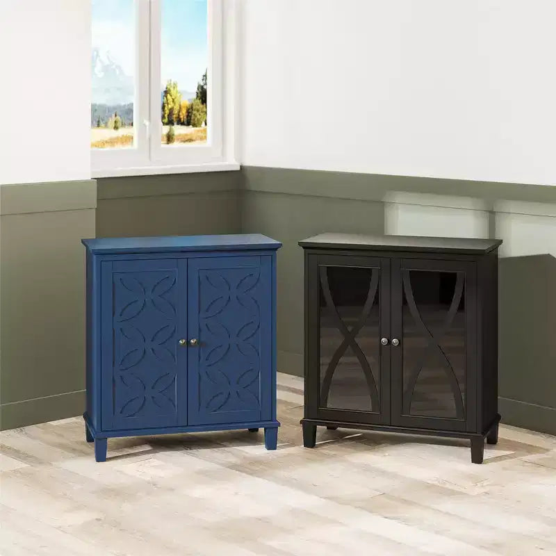 Accent Cabinet with Glass Doors