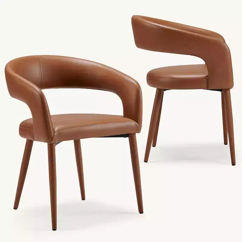 Set of 2 Dining Chair with Metal Legs for Dining Room, Living Room, or Home Office