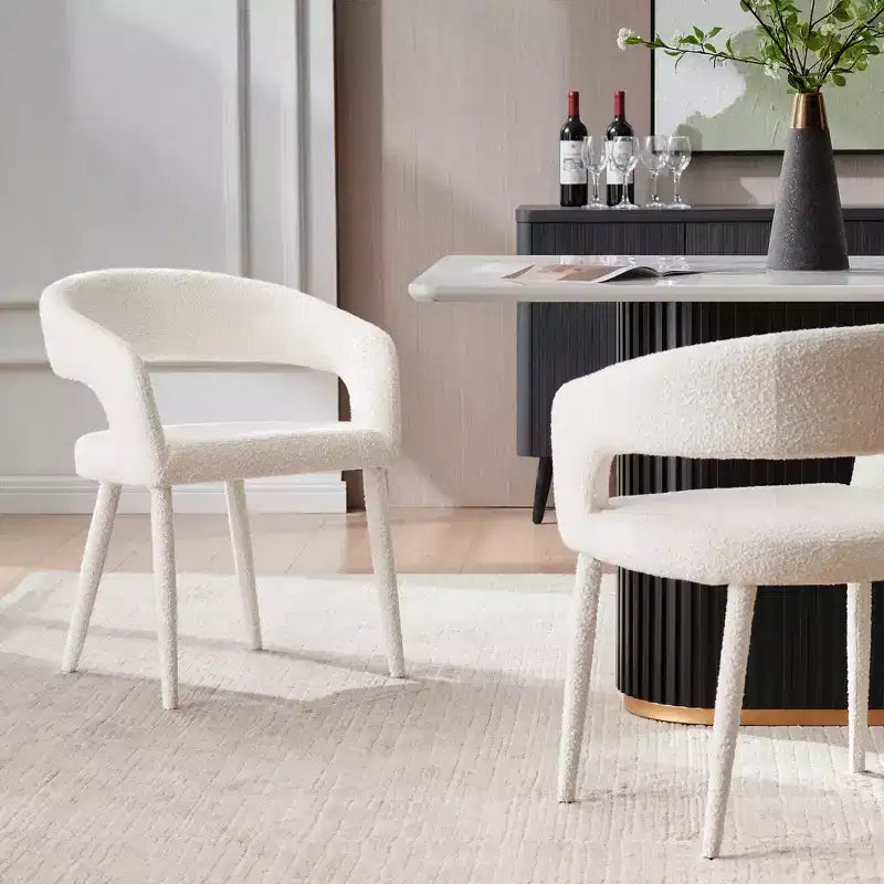 Set of 2 Dining Chair with Metal Legs for Dining Room, Living Room, or Home Office