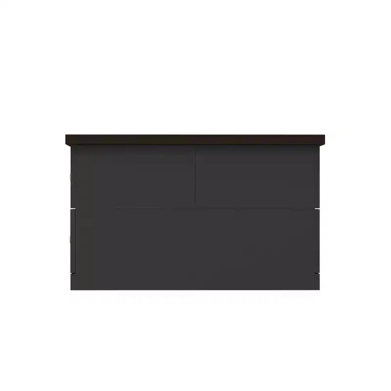Stylish and Functional Coffee Table - Dark Grey Body with Brown Countertop, Ideal for Modern Living Rooms
