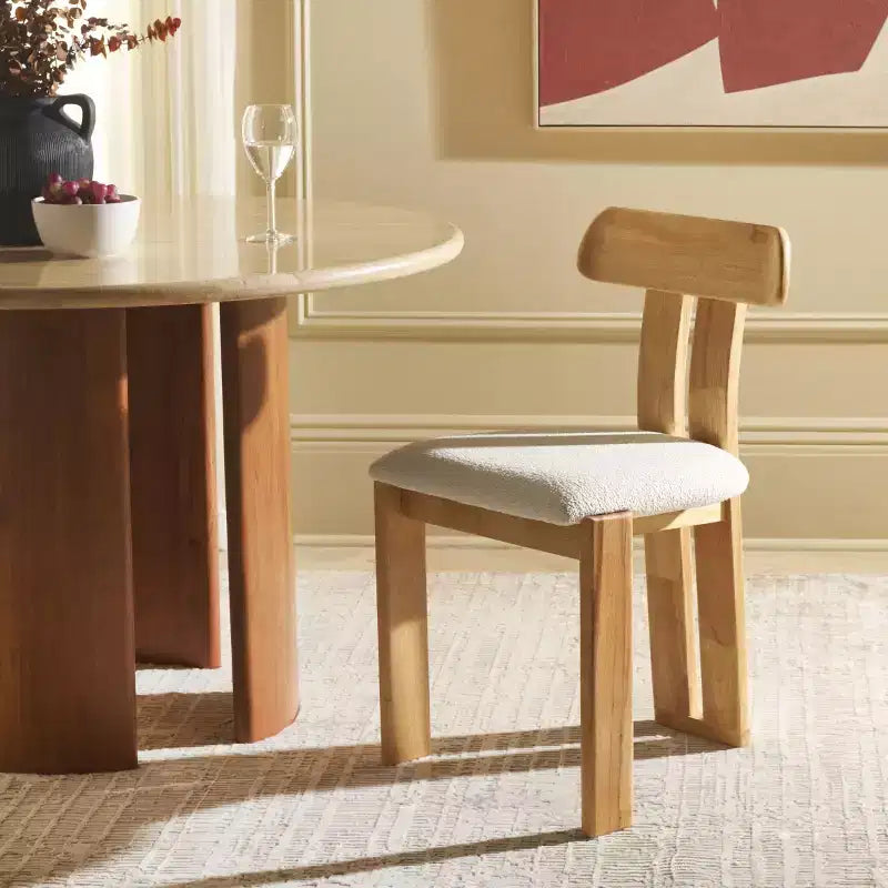Boucle Seat Dining Chair