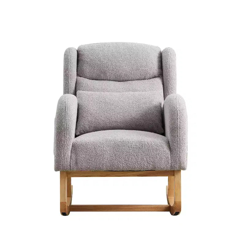 Modern Accent Chair for Living Room, 27.2W Modern Accent High Backrest Lounge Arm Rocking Chair, Two Side Pocket