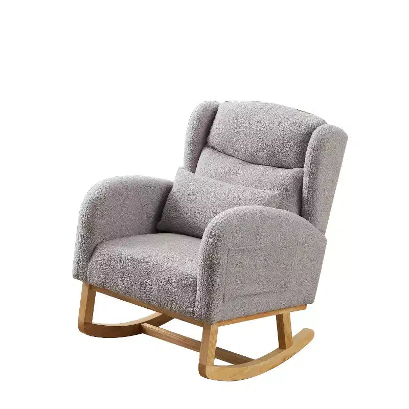 Modern Accent Chair for Living Room, 27.2W Modern Accent High Backrest Lounge Arm Rocking Chair, Two Side Pocket