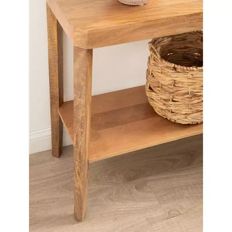 Wood Console Table, 36x14x33, Natural