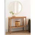 Wood Console Table, 36x14x33, Natural