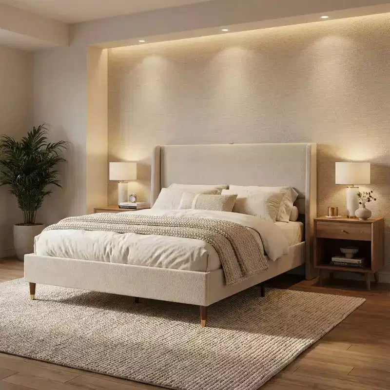 Modern Upholstered Storage Bed