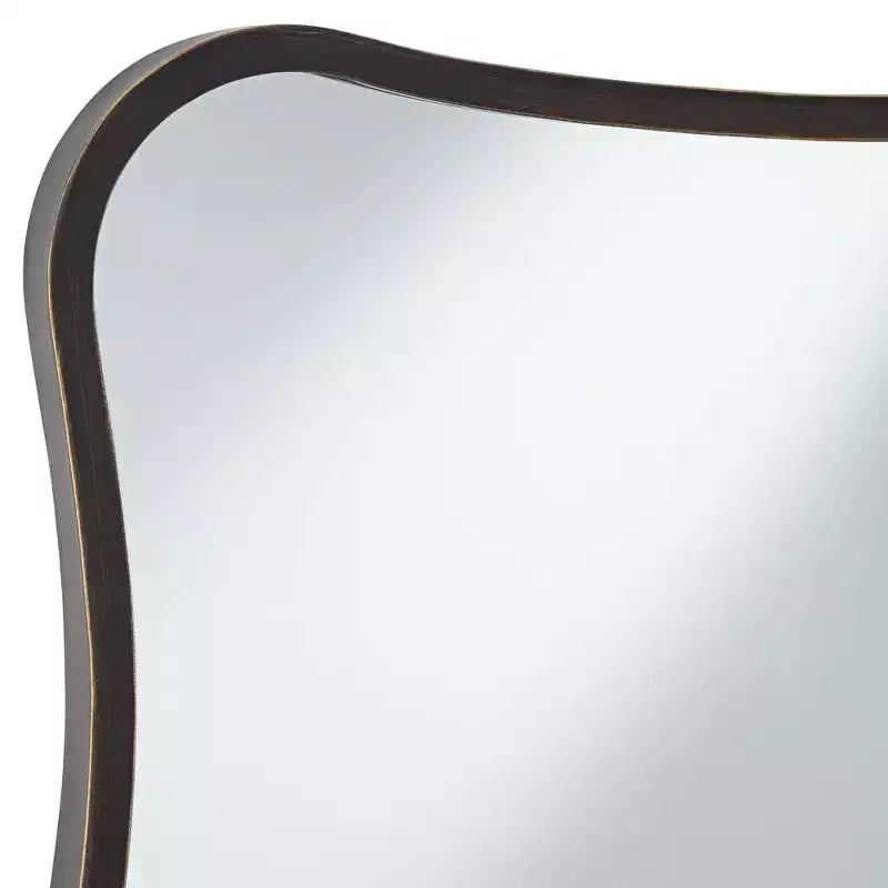 Dark Bronze 24 x 32 Curvy Wall Mirrors Set of 2