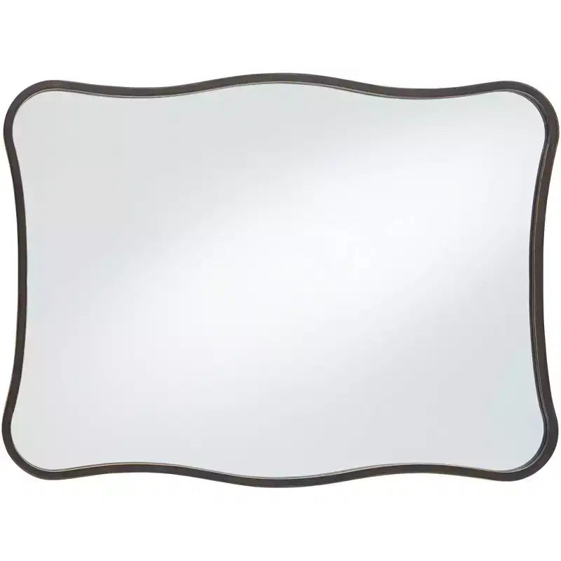 Dark Bronze 24 x 32 Curvy Wall Mirrors Set of 2