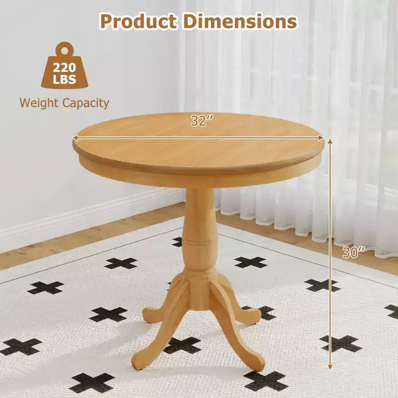 32 Round Pedestal Dining Table High Top Ped Table Kitchen Dining Room