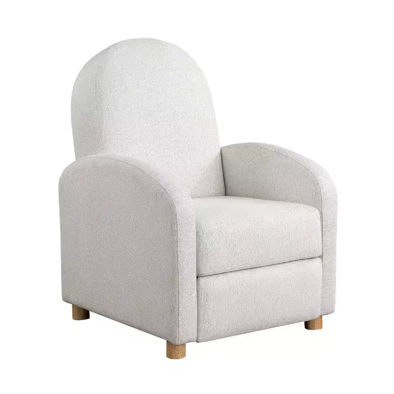 Pushback Recliner Woven, Sturdy Push Back Reclining Armchair, Cozy Lounge Seat for Reading Nook