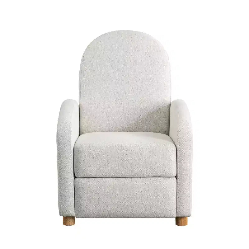 Pushback Recliner Woven, Sturdy Push Back Reclining Armchair, Cozy Lounge Seat for Reading Nook