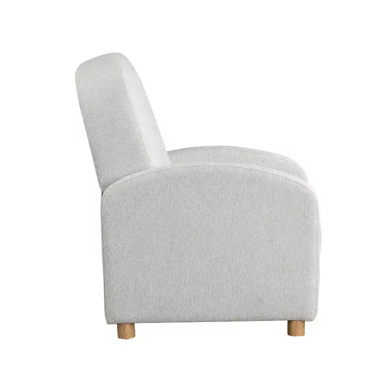 Pushback Recliner Woven, Sturdy Push Back Reclining Armchair, Cozy Lounge Seat for Reading Nook