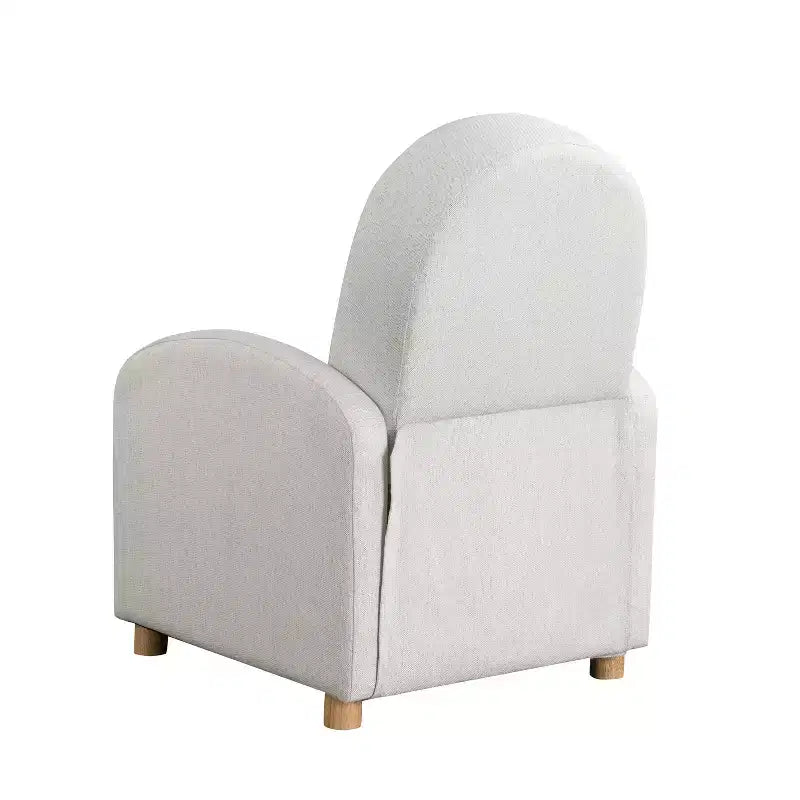 Pushback Recliner Woven, Sturdy Push Back Reclining Armchair, Cozy Lounge Seat for Reading Nook