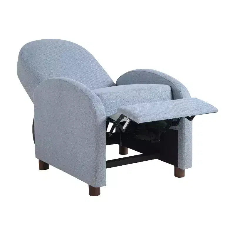 Pushback Recliner Woven, Sturdy Push Back Reclining Armchair, Cozy Lounge Seat for Reading Nook