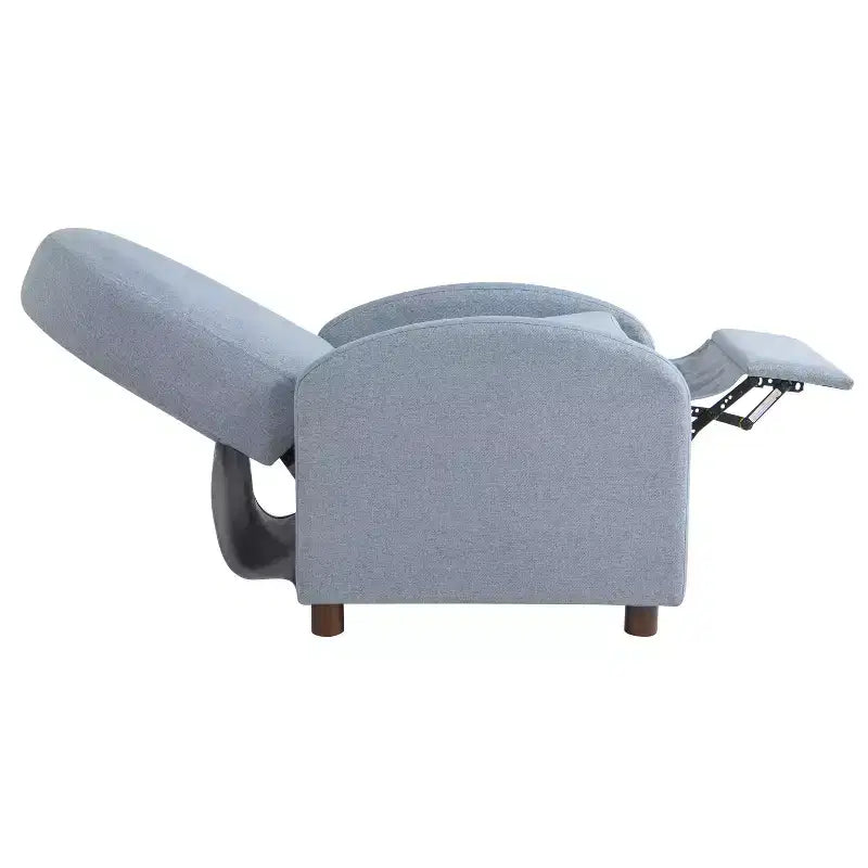 Pushback Recliner Woven, Sturdy Push Back Reclining Armchair, Cozy Lounge Seat for Reading Nook